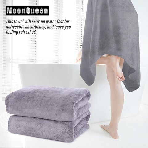 Premium Badetuch-Set - Schnelltrocknend - Hochabsorbierende Mikrofaser-Korallenvlies-Handtücher - Vielseitig einsetzbar für Bad und Fitness