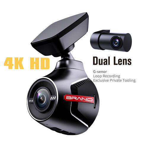 Großhandel Dual-Lens Auto Dashcam GPS WiFi 1.66 Zoll Armaturenbrettkamera Auto DVR Vorne und Hinten 4K Dashcam