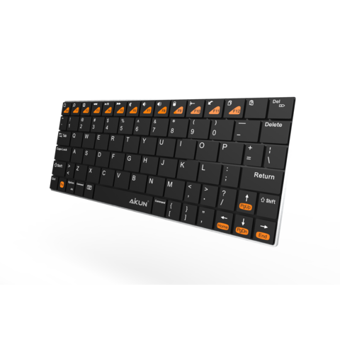 Teclado Recarregável 5.0 Bluetooth Sem Fio Ultra Fino com Estrutura Tipo Tesoura para casa