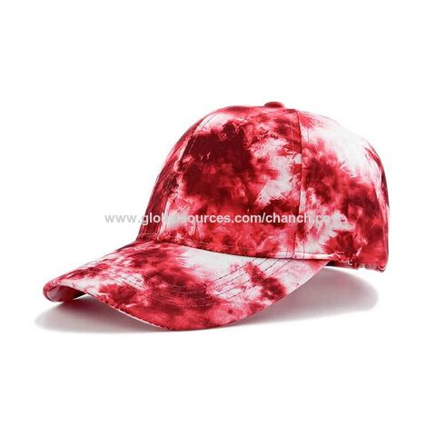 New Product Tie Dye 6 Panel Baseball Cap Male Female