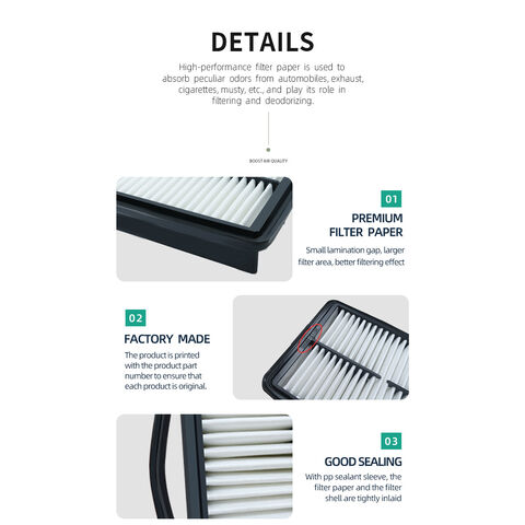 ULK high performance car air filters car accessories car air conditioning filter