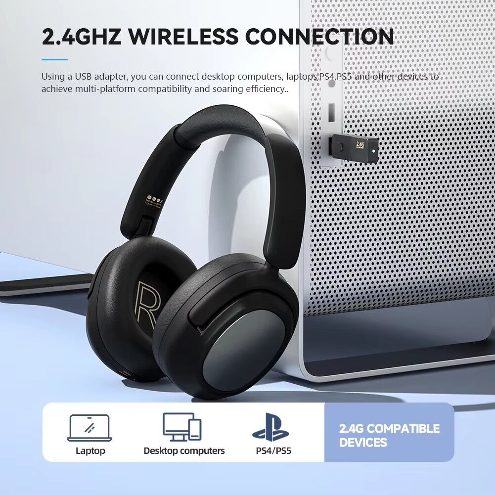 Active Wireless Headphones Over Ear Portable Noise Ccancelling