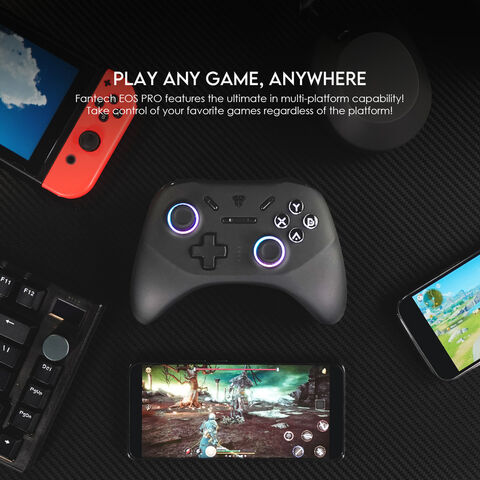 Fantech WGP15 Mando de Juego Inalámbrico Best Seller, Gamepad 2.4Hz, Joystick con Cable