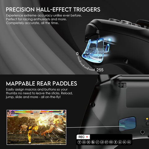 Fantech WGP15 Mando de Juego Inalámbrico Best Seller, Gamepad 2.4Hz, Joystick con Cable