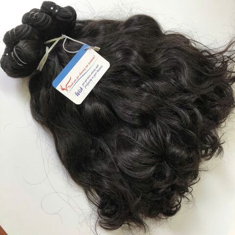 El pelo crudo del precio de fábrica lía el cabello humano vietnamita teje la extensión del pelo de la trama