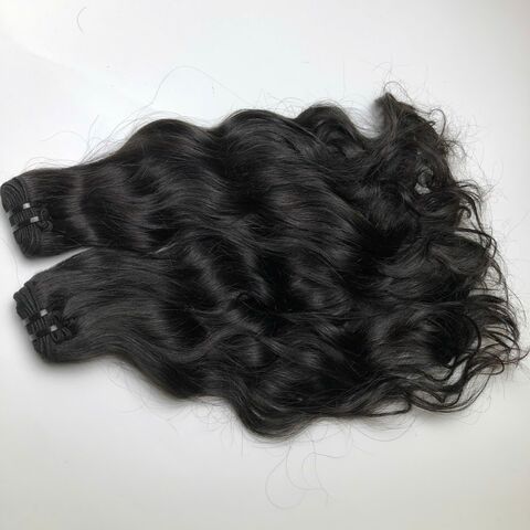 El pelo crudo del precio de fábrica lía el cabello humano vietnamita teje la extensión del pelo de la trama