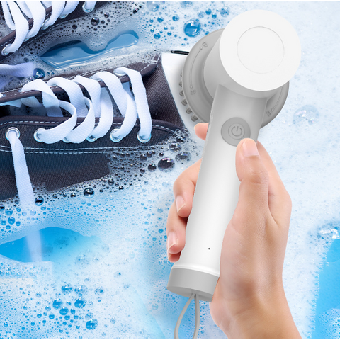 Cepillo de limpieza eléctrico al por mayor, limpiador multifuncional de mano, cepillo para platos, estufa, fregadero para cocina y baño
