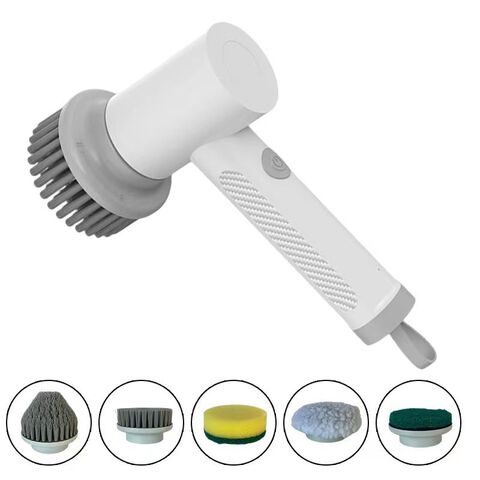 Cepillo de limpieza eléctrico al por mayor, limpiador multifuncional de mano, cepillo para platos, estufa, fregadero para cocina y baño