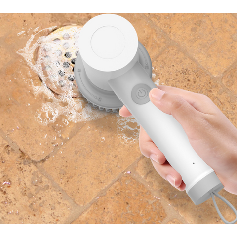 Cepillo de limpieza eléctrico al por mayor, limpiador multifuncional de mano, cepillo para platos, estufa, fregadero para cocina y baño