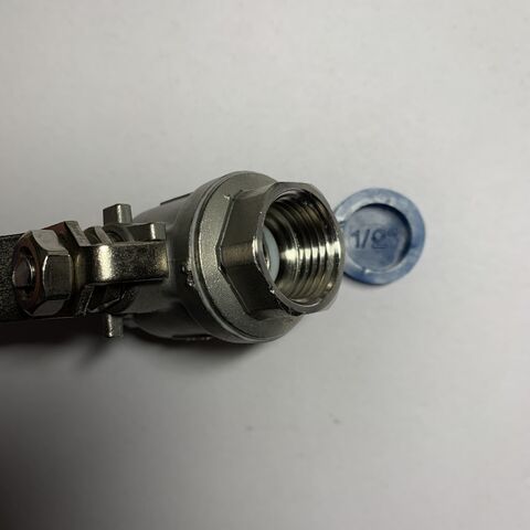 Stainless steel two pieces ball valve manufacturer