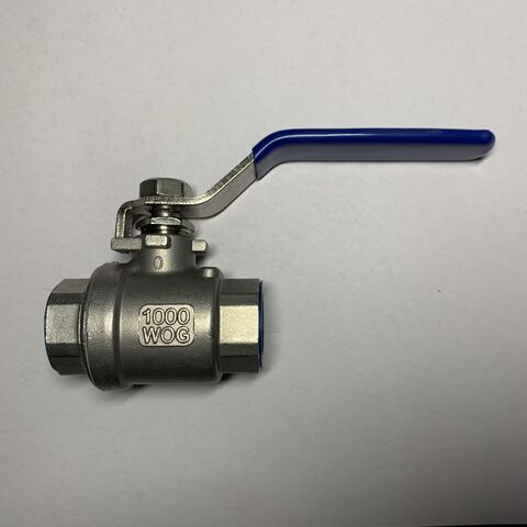 Stainless steel two pieces ball valve manufacturer