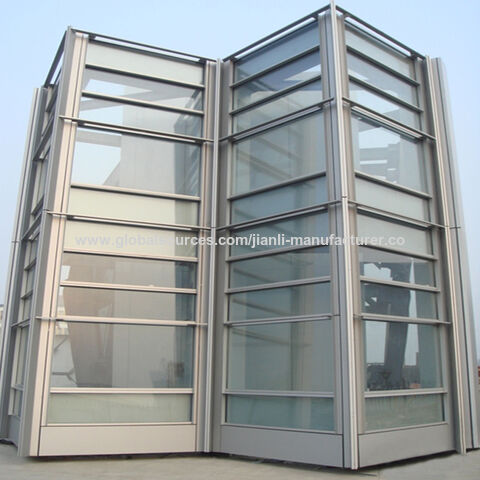 Vente en gros de murs-rideaux unitisés en aluminium de haute qualité et à haute efficacité énergétique