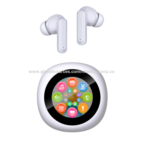 Mirostar SH-841-ANC Nuevos auriculares TWS con pantalla ANC + ENC BT v5.3, micrófonos duales, chipset AB5636, profundidad ANC de 22dB