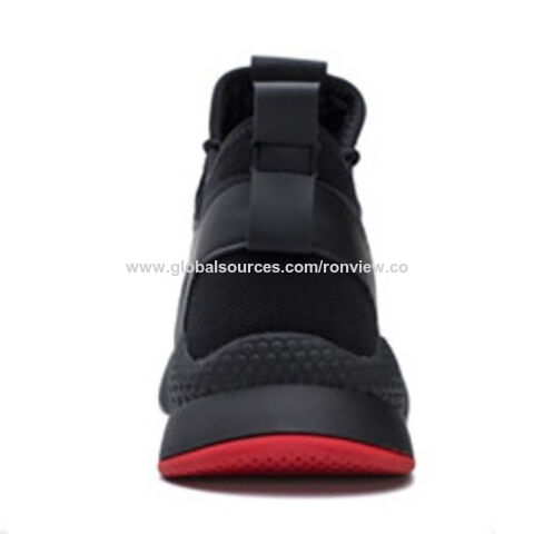 Baskets d'injection pour hommes, design tendance, fabriquées en maille PU supérieure, semelle intérieure en maille et semelle en PVC antidérapante. Chaussures de sport pour hommes, idéales pour la vente en gros.