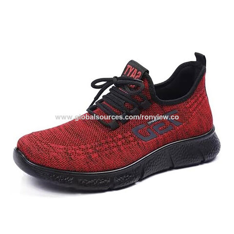 Herren Schnürhalbschuhe für Freizeit, hergestellt aus Flyknit-Gewebe und PU-Sohle, neue Modelle und verschiedene Farben verfügbar.