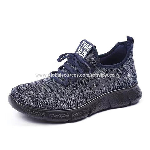 Herren Schnürhalbschuhe für Freizeit, hergestellt aus Flyknit-Gewebe und PU-Sohle, neue Modelle und verschiedene Farben verfügbar.