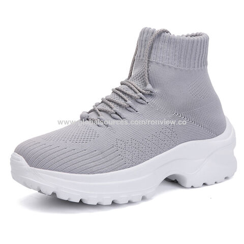 Atmungsaktive High-Top-Damen Sportschuhe, Herbst Bestseller, hohe Socken, leichte und bequeme Sportschuhe