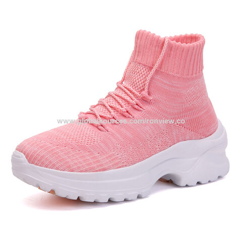 Atmungsaktive High-Top-Damen Sportschuhe, Herbst Bestseller, hohe Socken, leichte und bequeme Sportschuhe