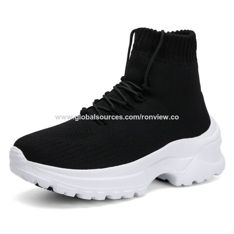 Atmungsaktive High-Top-Damen Sportschuhe, Herbst Bestseller, hohe Socken, leichte und bequeme Sportschuhe