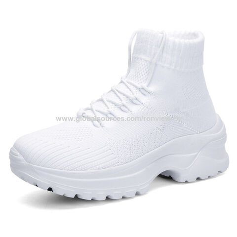 Atmungsaktive High-Top-Damen Sportschuhe, Herbst Bestseller, hohe Socken, leichte und bequeme Sportschuhe