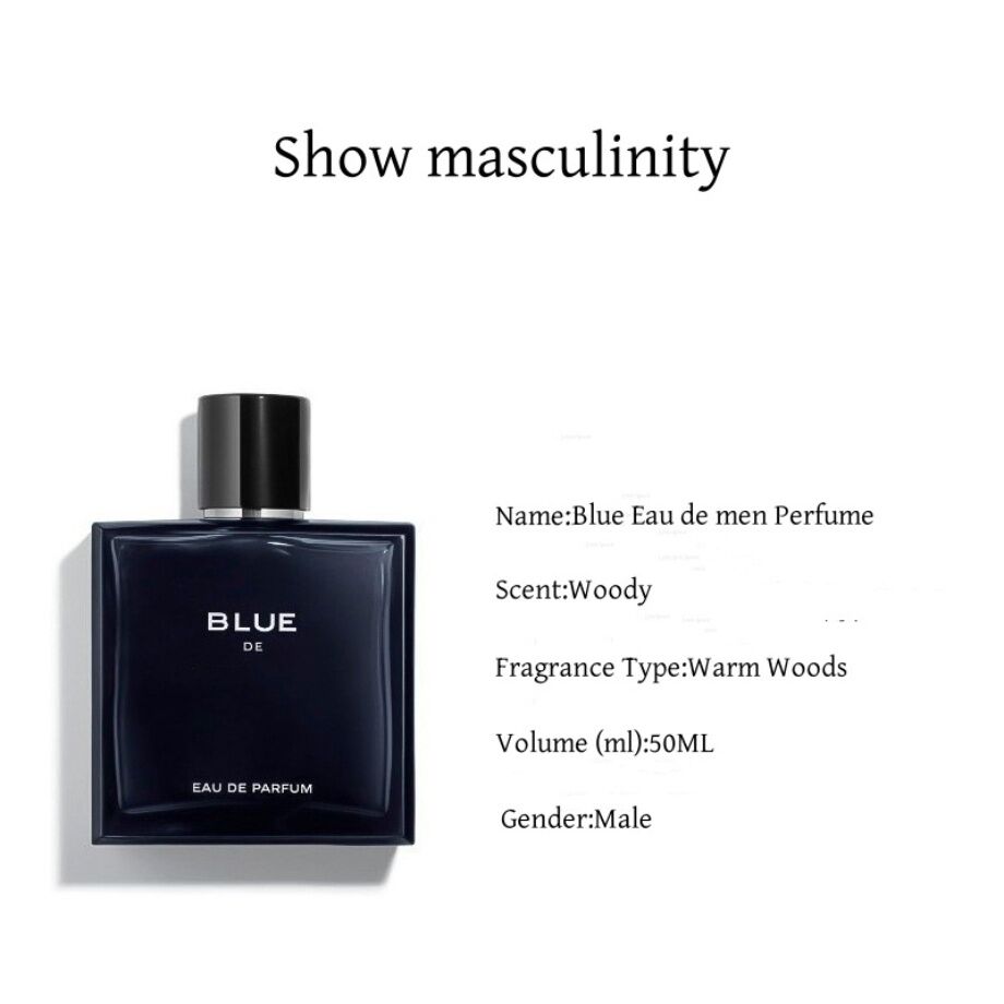 Wholesale Private Label Blue Men's Perfume Lasting Light Fragrance