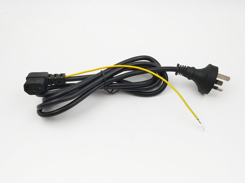 Saa Approved Australian Plug To Right Angled C13, Standard Grounding 3 ...