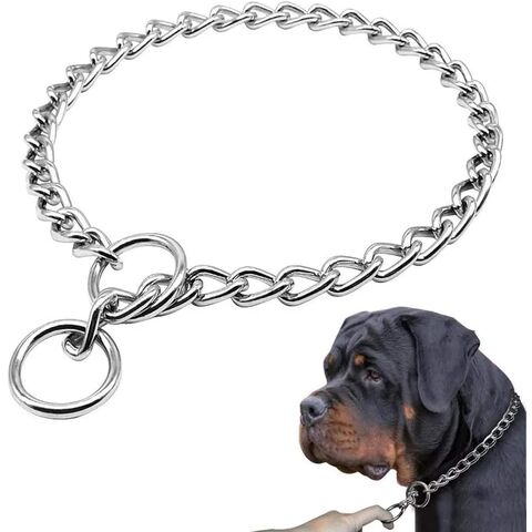Hundehalsband rutschfest P-Kette schwere Kette Hund Metall Trainingshalsband