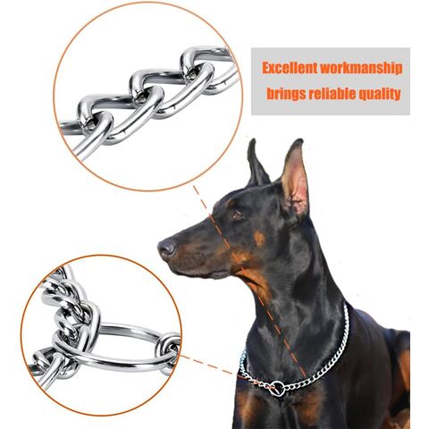 Hundehalsband rutschfest P-Kette schwere Kette Hund Metall Trainingshalsband