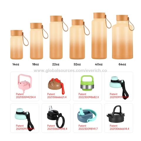 Vaso Térmico de Acero Inoxidable con Aislamiento al Vacío Everich, Nuevo Diseño de Tapa, 24oz 32oz, con Asa y Tapa para Viajes - Ideal para Mayoristas