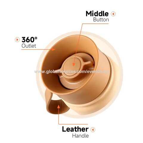 Vaso Térmico de Acero Inoxidable con Aislamiento al Vacío Everich, Nuevo Diseño de Tapa, 24oz 32oz, con Asa y Tapa para Viajes - Ideal para Mayoristas