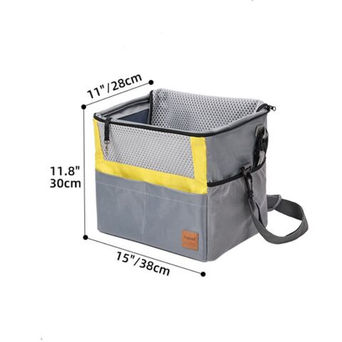Vente en gros de paniers de vélo multifonctionnels portables pour chiens, sièges auto pliables pour animaux de compagnie, sacs à bandoulière en maille pour animaux de compagnie, fournitures pour chiens et chats