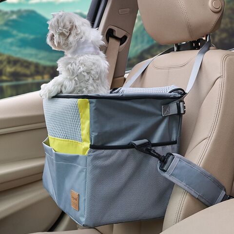 Vente en gros de paniers de vélo multifonctionnels portables pour chiens, sièges auto pliables pour animaux de compagnie, sacs à bandoulière en maille pour animaux de compagnie, fournitures pour chiens et chats