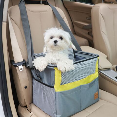Vente en gros de paniers de vélo multifonctionnels portables pour chiens, sièges auto pliables pour animaux de compagnie, sacs à bandoulière en maille pour animaux de compagnie, fournitures pour chiens et chats