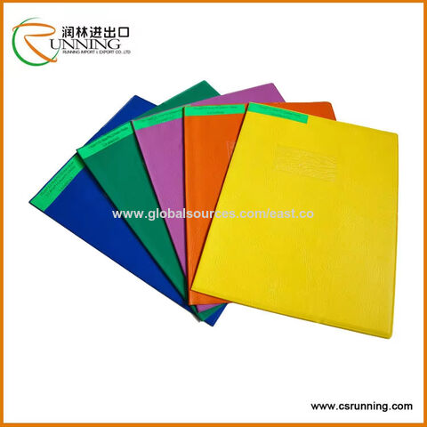 Muestras gratuitas pvc a4 0,18mm transparente Cubierta de libro de tapa de encuadernación de pvc ecológica a4 de alta calidad personalizada directa de fábrica