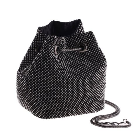 Novas Bolsas de Mão da Moda Feminina, Bolsa de Festa de Diamantes para Senhoras, Bolsa Balde