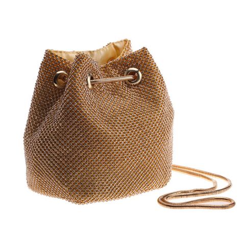 Novas Bolsas de Mão da Moda Feminina, Bolsa de Festa de Diamantes para Senhoras, Bolsa Balde