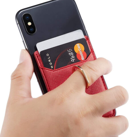 Personalisiertes Werbegeschenk Kartenhalter Leder Kreditkartenetui für Handy