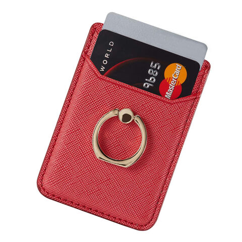 Personalisiertes Werbegeschenk Kartenhalter Leder Kreditkartenetui für Handy