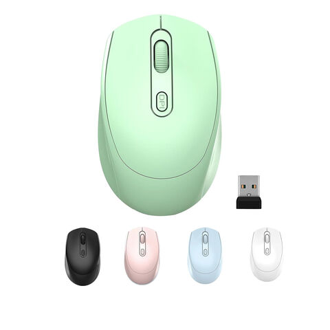 Ratón Inalámbrico 2.4G Silencioso para Ordenador con Receptor Nano USB para Portátil