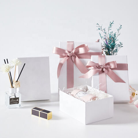 Boîte cadeau rigide imprimée avec logo personnalisé, boîte cadeau en carton avec fleur de rose de savon