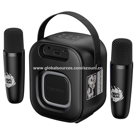 ONIKUMA KARAOKE SOUND SET Conjunto de som de karaokê portátil de alto volume com efeito de iluminação RGB e microfone