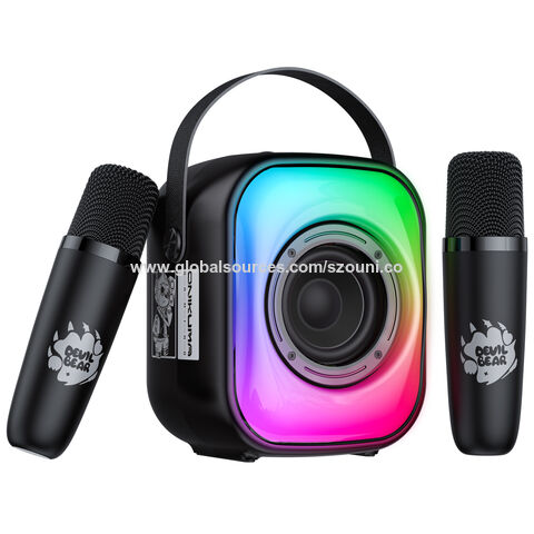 ONIKUMA KARAOKE SOUND SET Conjunto de som de karaokê portátil de alto volume com efeito de iluminação RGB e microfone