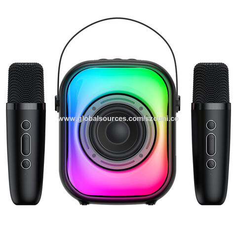 ONIKUMA KARAOKE SOUND SET Conjunto de som de karaokê portátil de alto volume com efeito de iluminação RGB e microfone