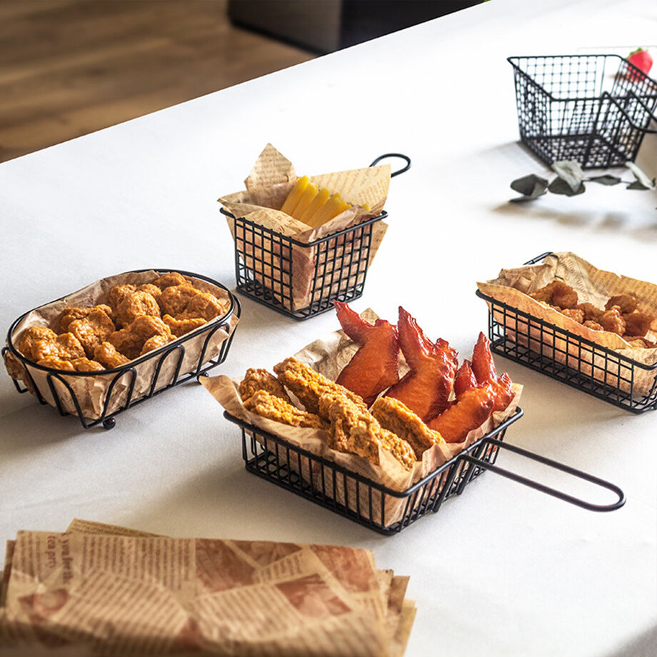 Fries Storage Design Bulk Buy China Wholesale Mini Square Metal Dense Wire Mesh French Fries ...