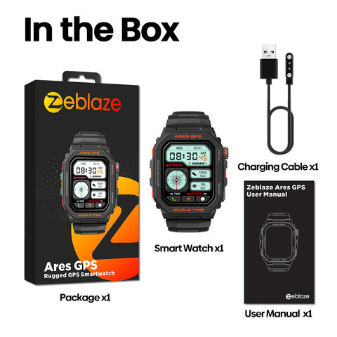Smartwatch Zeblaze Ares GPS con Llamadas y Asistente de Voz Alexa, Monitoreo de Actividad - Reloj Inteligente GPS para B2B