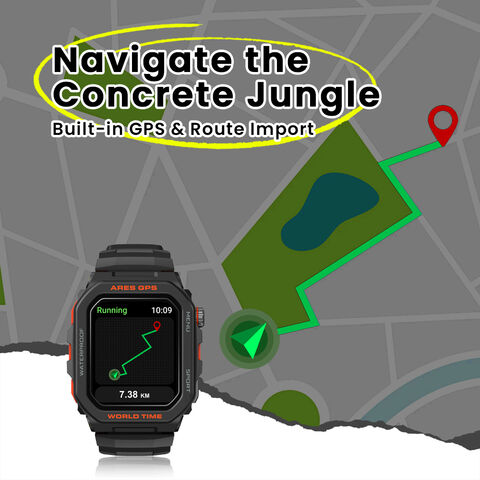 Smartwatch Zeblaze Ares GPS con Llamadas y Asistente de Voz Alexa, Monitoreo de Actividad - Reloj Inteligente GPS para B2B