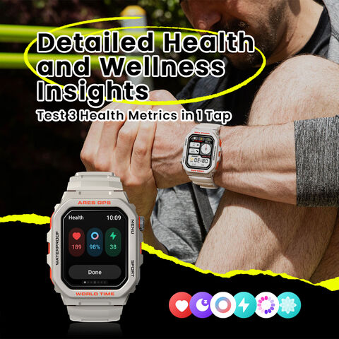 Smartwatch Zeblaze Ares GPS con Llamadas y Asistente de Voz Alexa, Monitoreo de Actividad - Reloj Inteligente GPS para B2B