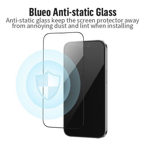 Receptor de Resina 3D Anti-polvo y Vidrio Templado con Aplicador e Herramientas de Instalación para iPhone 17 Pro Max 2026 al por Mayor