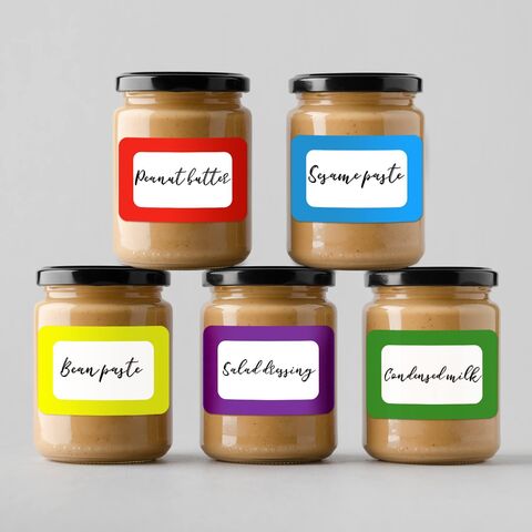 Stiker Label Nama, 400 Stiker, 5 Warna, Label Pakaian yang Dipersonalisasi untuk Panti Jompo dan Lainnya