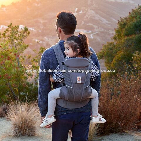 Egobaby portabebés Breeze, soporte tipo fular, correas para el hombro para recién nacidos, portabebés cómodo y transpirable